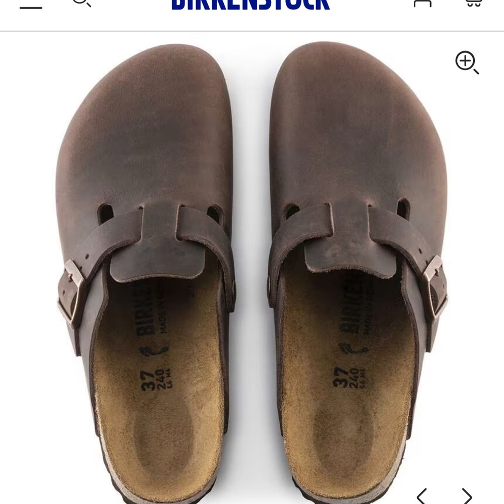 Birkenstock Dark Brown Footbed Sandals